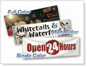 Vinyl banners, Full color banners.